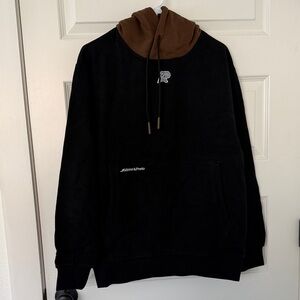 Albino Preto - Brand New! Men's ranked black hoodie with brown hood